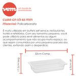 Cuba-GN-1-3-Cozinha-65mm-Marmore-em-Policarbonato-Linha-Profissional-Cook-VEM