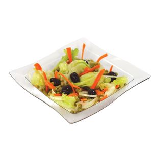 Saladeira Moove Quadrada 2L Branca em Policarbonato Linha Profissional Cook VEM