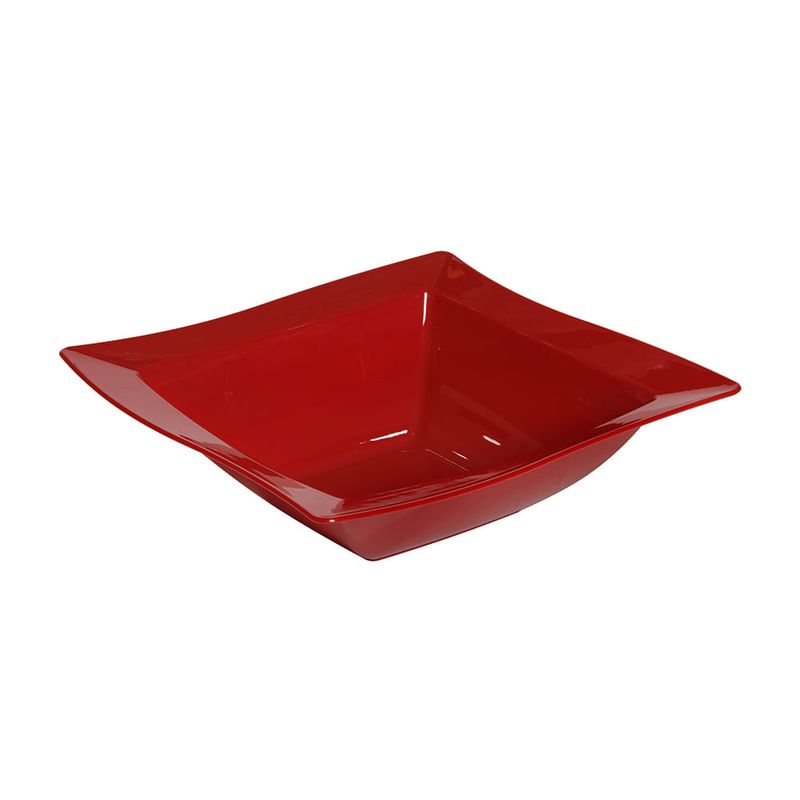 Saladeira-Moove-Quadrada-2L-Vermelha-em-Policarbonato-Linha-Profissional-Cook-VEM