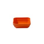 Travessa-Cheff-Quadrada-250ml-Laranja-em-Policarbonato-Linha-Profissional-Cook-VEM