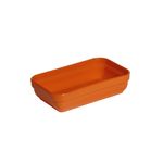 Travessa-Cheff-Retangular-250ml-Laranja-em-Policarbonato-Linha-Profissional-Cook-VEM