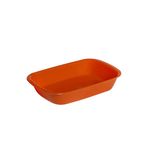 Travessa-Servir-Retangular-800ml-Laranja-em-Policarbonato-Linha-Profissional-Cook-VEM