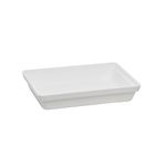 Travessa-Stillo-Rasa-Retangular-185L-Branca-em-Policarbonato-Linha-Profissional-Cook-VEM