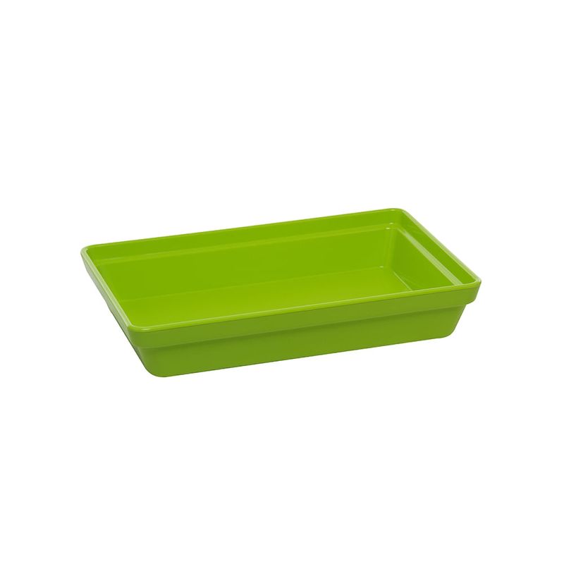 Travessa-Stillo-Rasa-Retangular-185L-Verde-em-Polipropileno-Linha-Tropical-VEM