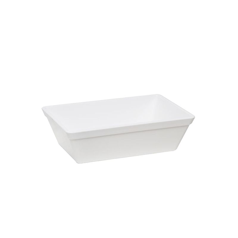 Travessa-Stillo-Retangular-2L-Branca-em-Policarbonato-Linha-Profissional-Cook-Vemplast