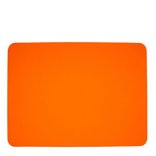 Tapete de Silicone Culinário Quadrado 33x40 Laranja em Silicone Linha Prepare VEM