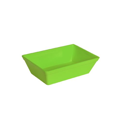 Travessa Stillo Retangular 2L Verde em Polipropileno Linha Tropical VEM