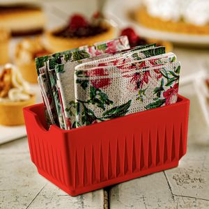 Porta Sachê Elegance Vermelho em Policarbonato - Linha Profissional Cook VEM