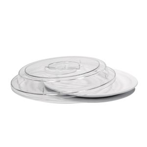 Cloche Elegance Redondo 24,5cm Natural em Policarbonato  - Linha Profissional Cook VEM
