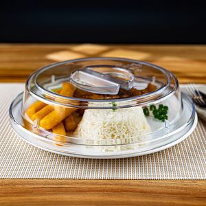 Cloche Elegance Redondo 27,5cm Natural em Policarbonato - Linha Profissional Cook VEM