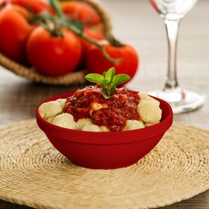 Sopeira Cheff Redonda 350ml Vermelha em Policarbonato - Linha Profissional Cook VEM