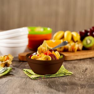 Sopeira Cheff Redonda 250ml Marrom em Policarbonato - Linha Profissional Cook VEM