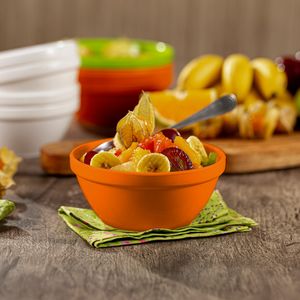 Sopeira Cheff Redonda 250ml Laranja em Polipropileno - Linha Tropical VEM