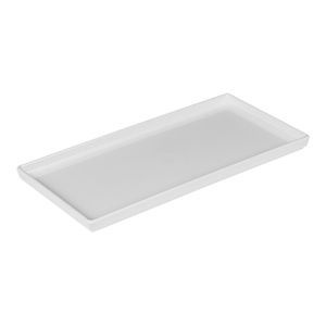 Prato Square Retangular 13,5x27 Branco em Polipropileno - Linha Tropical VEM