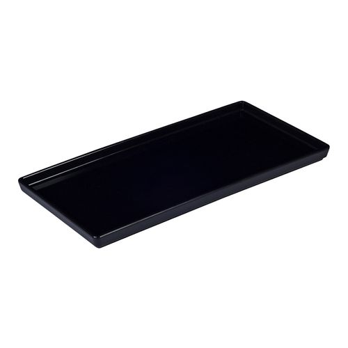 Prato Square Retangular 13,5x27 Preto em Polipropileno - Linha Tropical VEM