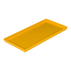 Prato Square Retangular 13,5x27 Amarelo em Polipropileno - Linha Tropical VEM