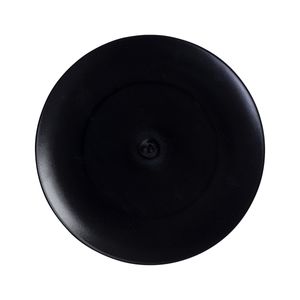 Prato Elegance Redondo 30cm Preto em Policarbonato - Linha Profissional Cook VEM
