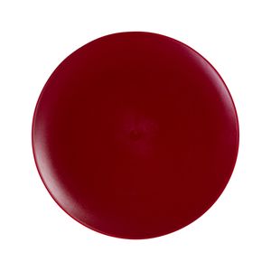 Prato Elegance Redondo 30cm Vermelho em Policarbonato - Linha Profissional Cook VEM