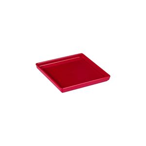 Prato Square Quadrado 13,5x13,5 Vermelho em Polipropileno - Linha Tropical VEM