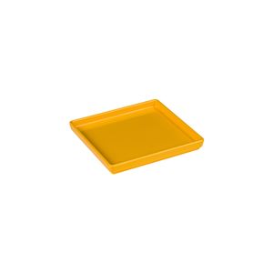 Prato Square Quadrado 13,5x13,5 Amarelo em Polipropileno - Linha Tropical VEM