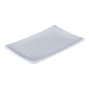 Prato Oriental Retangular 14x20 Branco em Policarbonato - Linha Profissional Cook VEM
