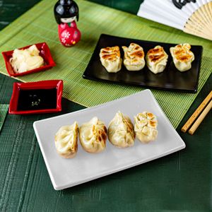 Prato Oriental Retangular 14x20 Branco em Policarbonato - Linha Profissional Cook VEM