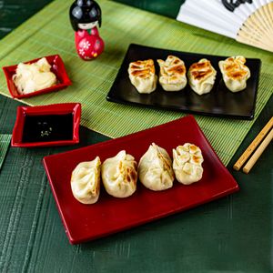 Prato Oriental Retangular 14x20 Vermelho em Policarbonato - Linha Profissional Cook VEM