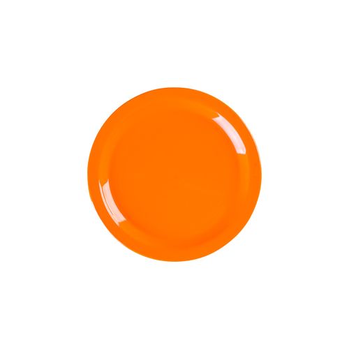 Prato Elegance Raso Redondo 19cm Laranja em Polipropileno - Linha Tropical VEM