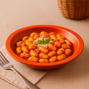 Prato Elegance Fundo Redondo 22cm Laranja em Policarbonato - Linha Profissional Cook VEM