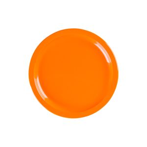Prato Elegance Raso Redondo 25cm Laranja em Polipropileno - Linha Tropical VEM