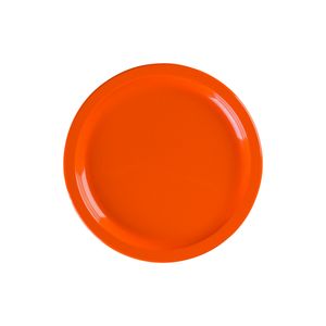 Prato Elegance Raso Redondo 25cm Laranja em Policarbonato - Linha Profissional Cook VEM