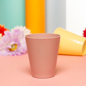Copo Fresc Redondo 350ml Rose em Polipropileno - Linha Tendência VEM
