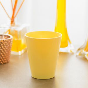 Copo Fresc Redondo 350ml Amarelo em Polipropileno - Linha Tendência VEM