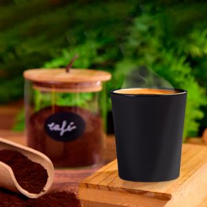 Copo Fresc Redondo 200ml Preto em Polipropileno - Linha Tropical VEM