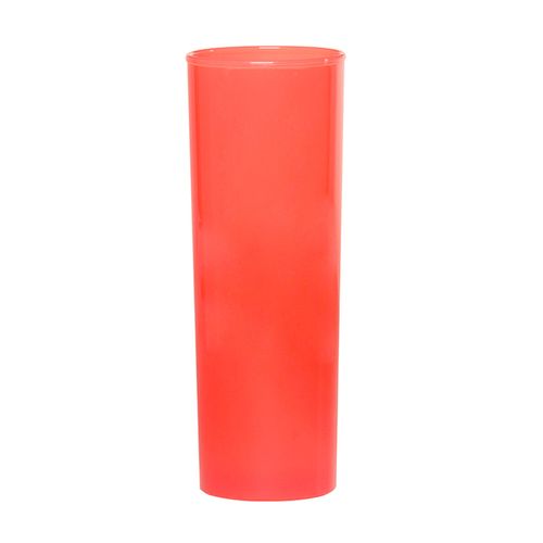 Copo Long Drink Slim 300ml Coral em Policarbonato - Linha Tendência VEM