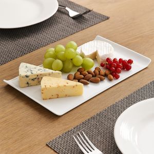Bandeja Servir Quadrada 30x45 Branca em Polipropileno - Linha Tropical VEM
