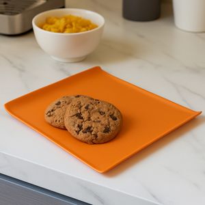 Bandeja Servir Quadrada 30x30 Laranja em Polipropileno - Linha Tropical VEM