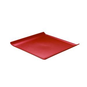 Bandeja Servir Quadrada 30x30 Vermelha em Polipropileno - Linha Tropical VEM