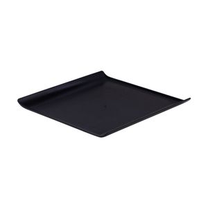 Bandeja Servir Quadrada 30x30 Preta em Policarbonato - Linha Profissional Cook VEM
