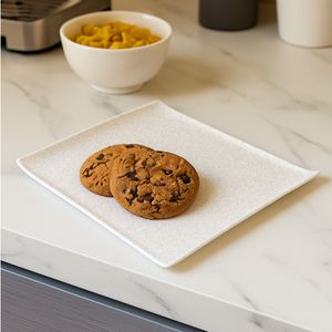 Bandeja Servir Quadrada 30x30 Mármore em Policarbonato - Linha Profissional Cook VEM