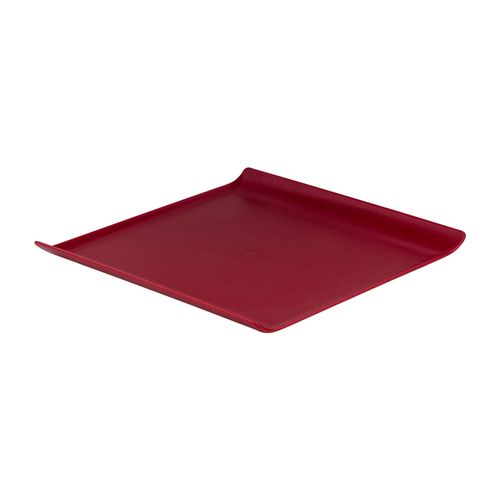 Bandeja Servir Quadrada 30x30 Vermelha em Policarbonato - Linha Profissional Cook VEM