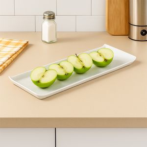 Bandeja Servir Retangular 15x30 Mármore em Policarbonato - Linha Profissional Cook VEM