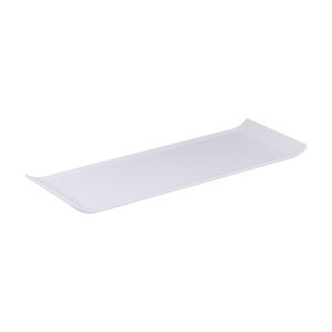 Bandeja Servir Retangular 15x30 Branca em Policarbonato - Linha Profissional Cook VEM