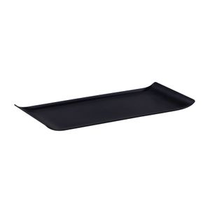 Bandeja Servir Retangular 15x40 Preto em Polipropileno - Linha Tropical VEM